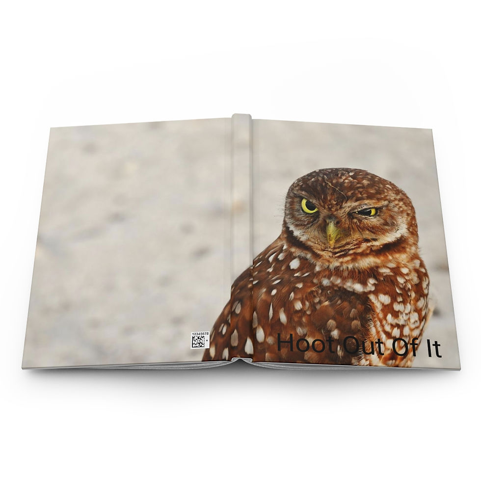 Thumbnail: Hoot Out Of It. Hardcover Journal Matte. Jade Cave Photography
