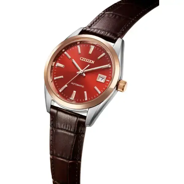Thumbnail: Citizen Collection NB1055-04W Automatic Mechanical Red Dial Men’s Watch