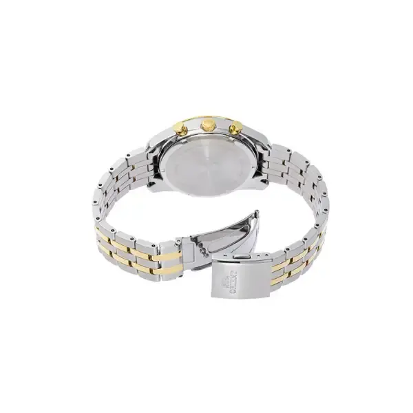 Thumbnail: Orient Stretto RN‑TX0302S Men’s Solar Chronograph – Silver Dial, Steel Bracelet
