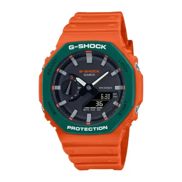 Casio G-SHOCK GA-2110SC-4AJF Analog-Digital Watch Orange Green