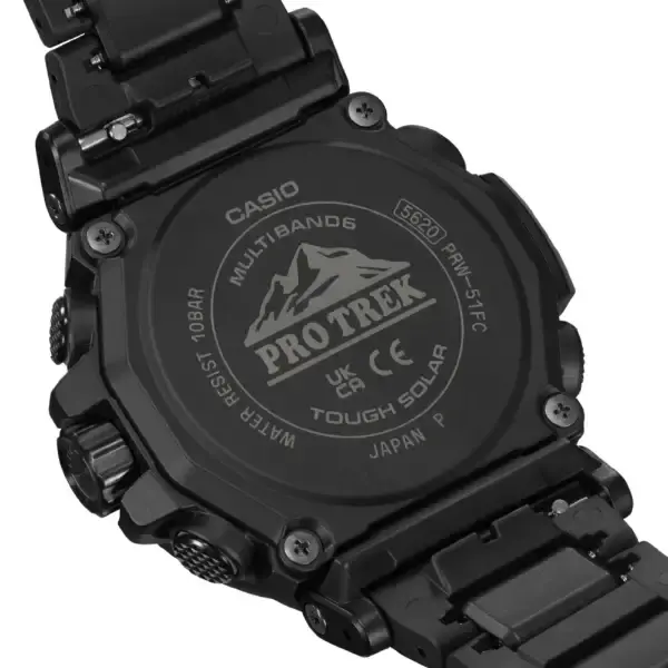 Thumbnail: Casio PRO TREK PRW-51FC-1JF Climber Line Black Gold Solar Radio-Controlled Watch