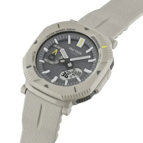 Thumbnail: Casio PRO TREK PRJ-B001-7JF Bluetooth Solar Hiker Line Off-White Outdoor Watch