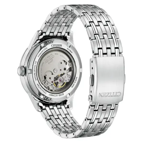 Thumbnail: Citizen Jinbiju Limited Edition NY4050-71L Automatic Blue Dial Steel Watch