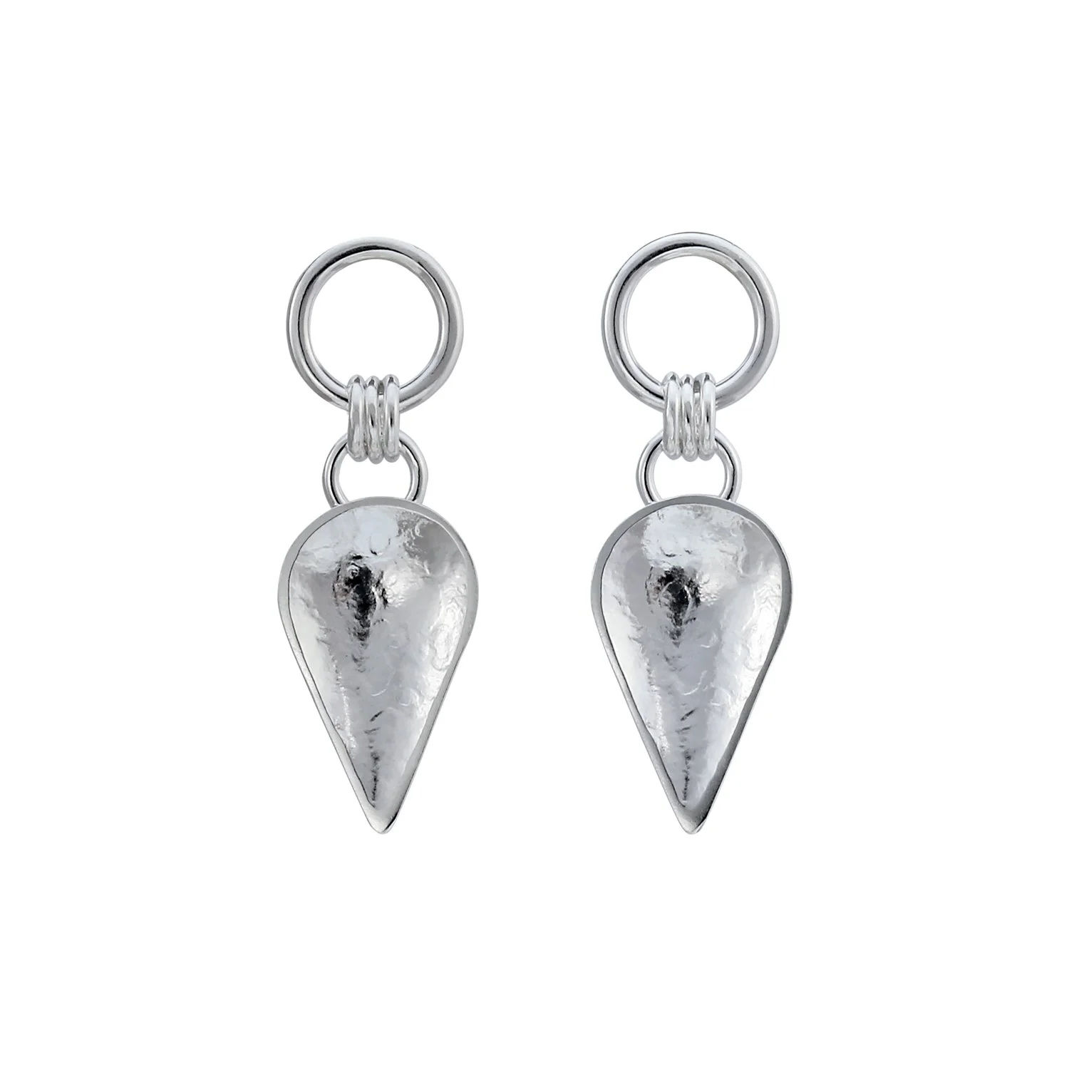 Cara Tonkin Komorebi Cupped Leaf Drop Earrings Sterling Silver