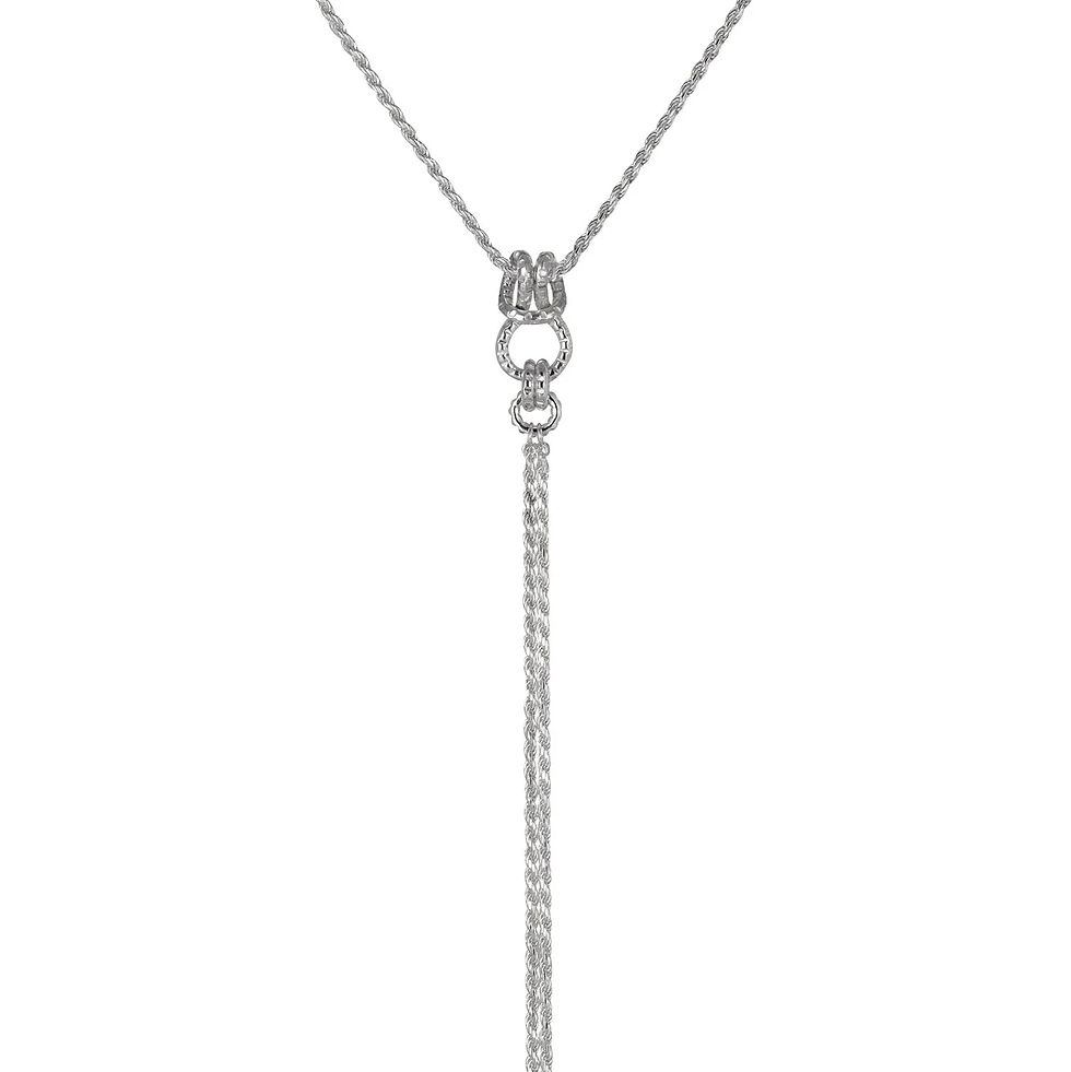 Cara Tonkin Serpentine Knot Lariat Sterling Silver
