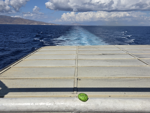 Rock 3725 - Found by Connie in Greece and on it's way to Santorini or Naxos