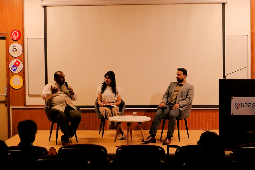 Mr. Avinash Mishra & Mr.Kshitij Doval with the host