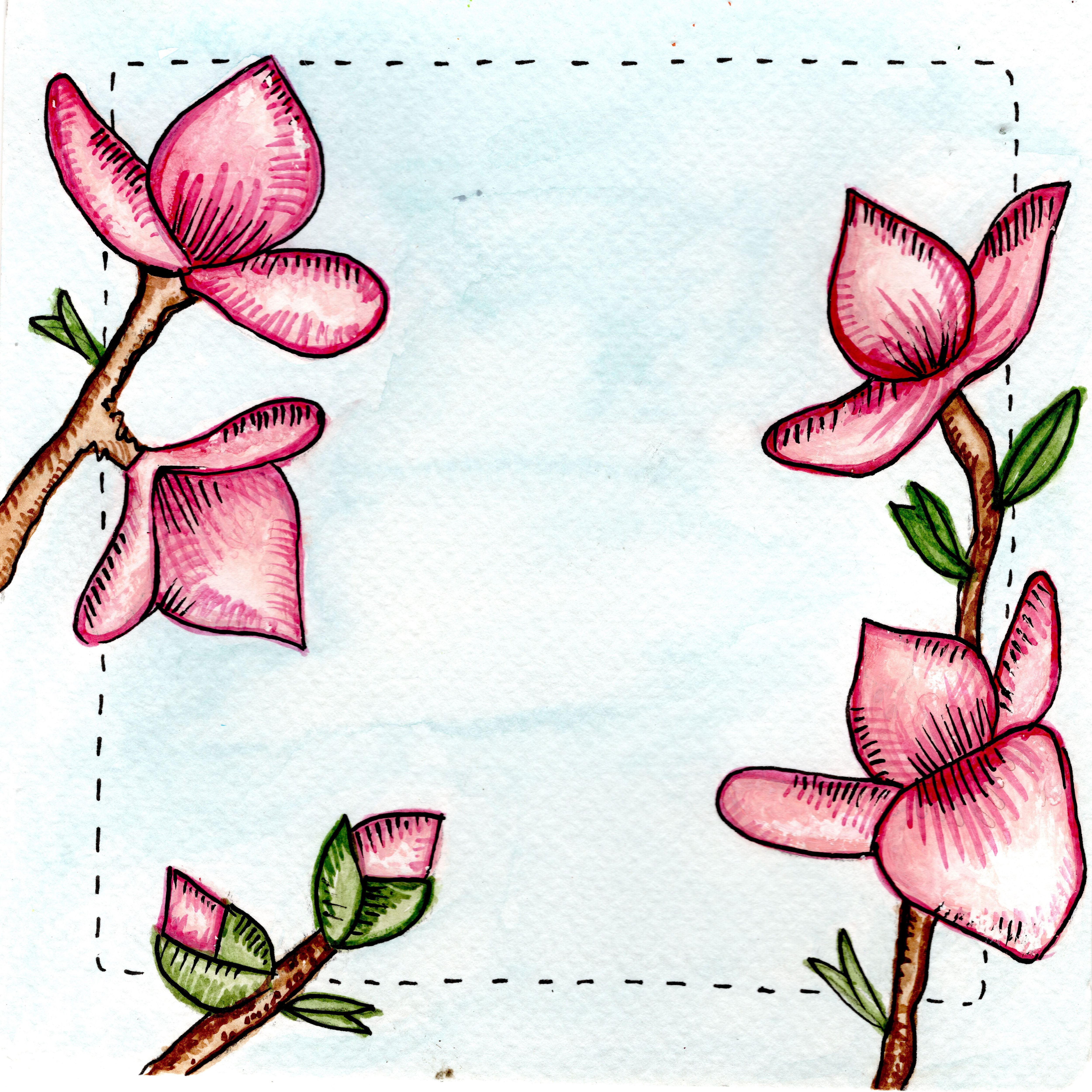Japanese Roses Card