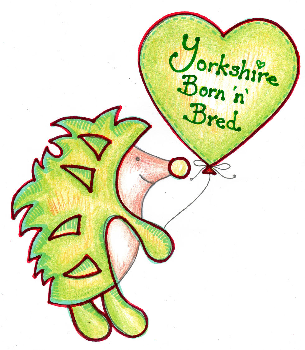 Yorkshire Born 'n' Bred Hedgehog Card