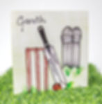 Personalised Unique Birthday Card for Him at Trinkette (Happy Birthday Cricket)