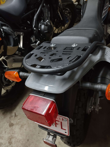 TW200 Steel tubing rear cargo rack | bradley performance
