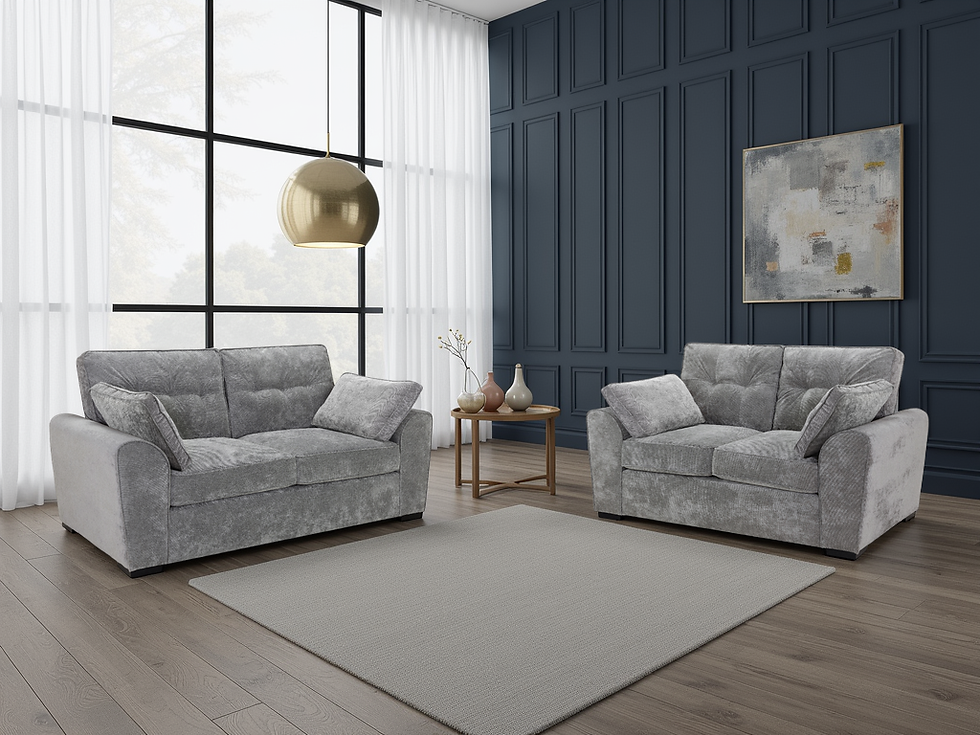 Thumbnail: Maxwell Sofa Grey 3+2 Set