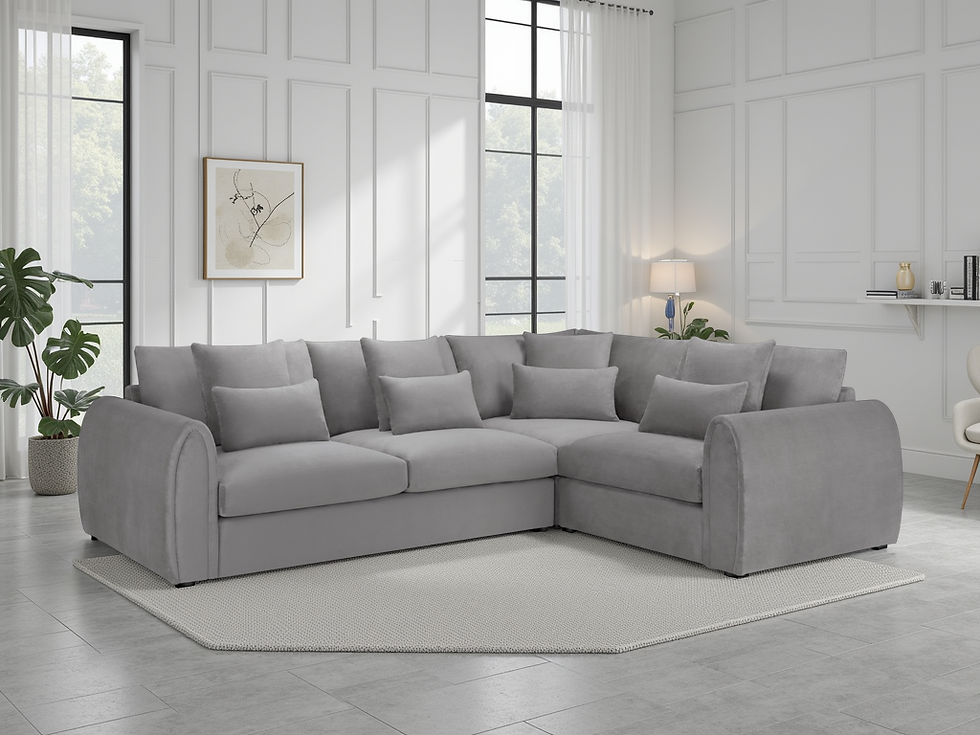 Thumbnail: Mirabel Sofa Grey Right Hand Facing Corner