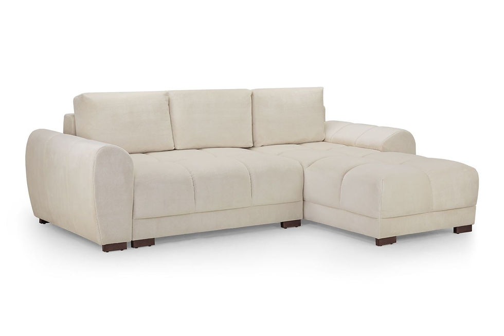 Thumbnail: Azzuro Sofabed Cream Universal Corner