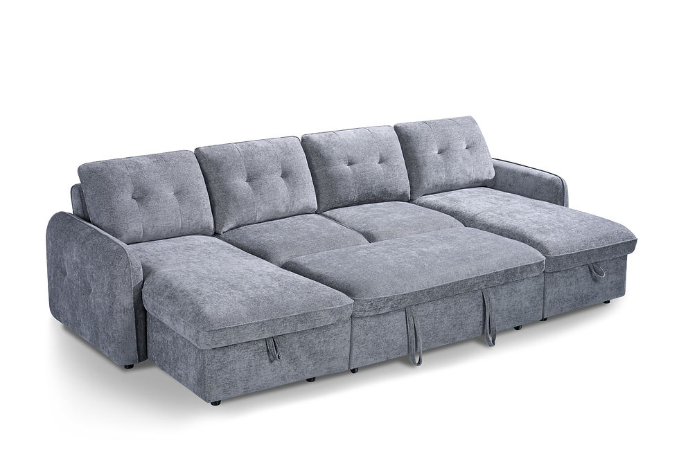 Thumbnail: Moscow Sofabed Grey U Shape Corner