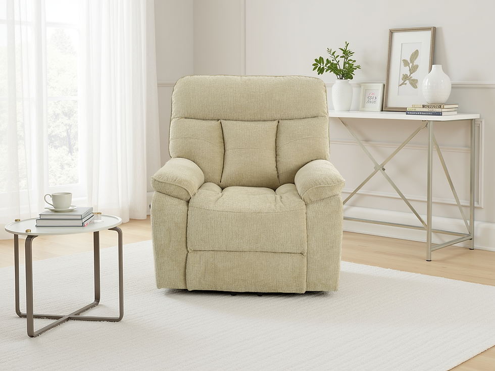 Thumbnail: Cornwall Rise and Recline Massage Chair Beige