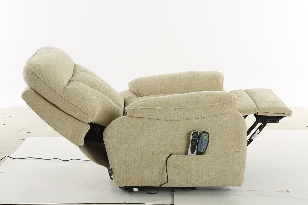 Thumbnail: Cornwall Rise and Recline Massage Chair Beige