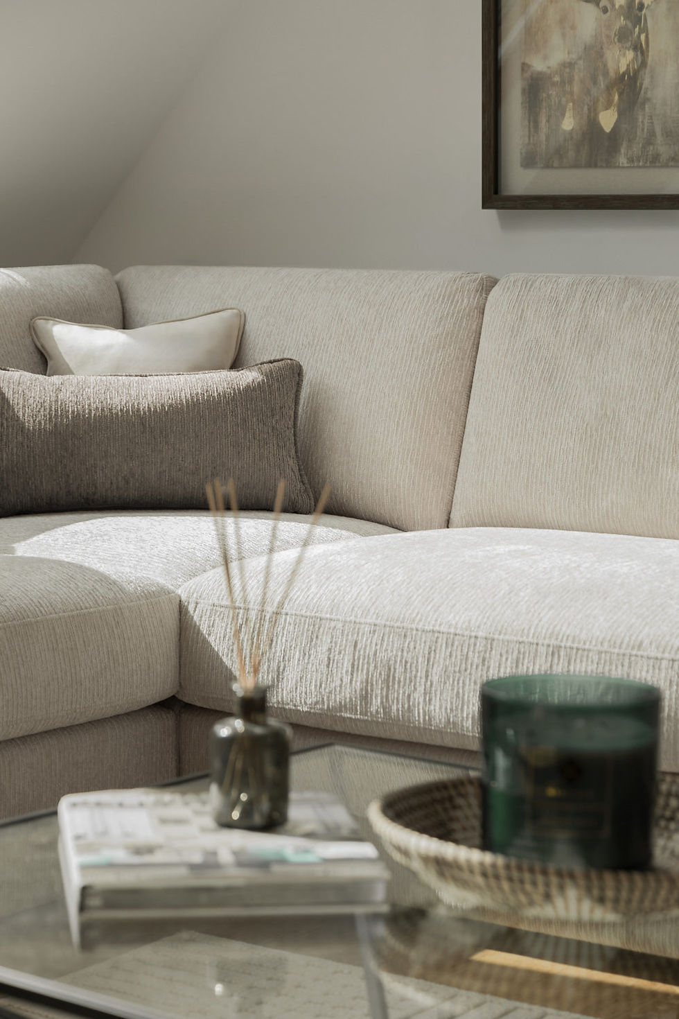 Thumbnail: Naples Sofa Beige Large Corner
