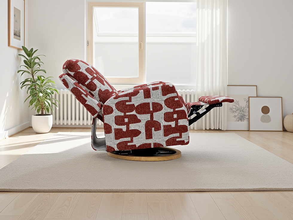 Thumbnail: Seville Electric Reclining Chair Red