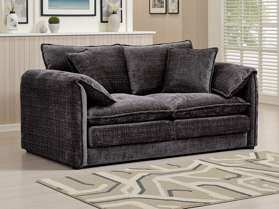 Thumbnail: Solaya Sofa Black 2 Seater