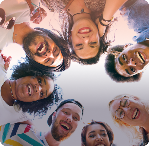 Headshot of various persons smiling