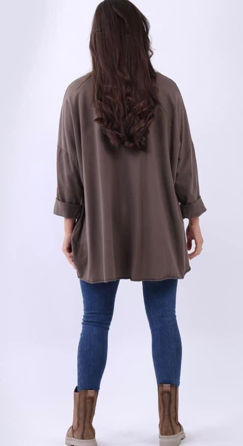 Thumbnail: Oversized Foil Leopard Star Top