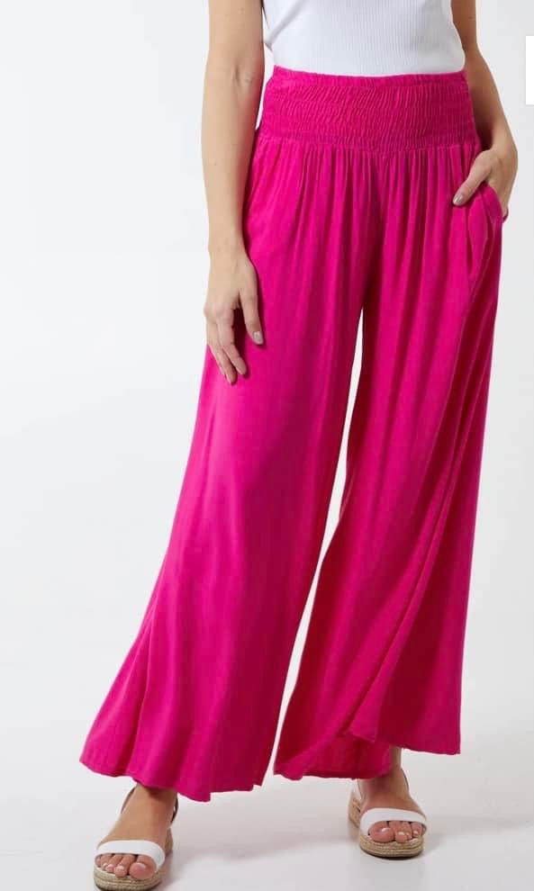 Thumbnail: Shirred Deep Waistband Culottes