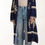 Thumbnail: Printed Pocket Long Kimono