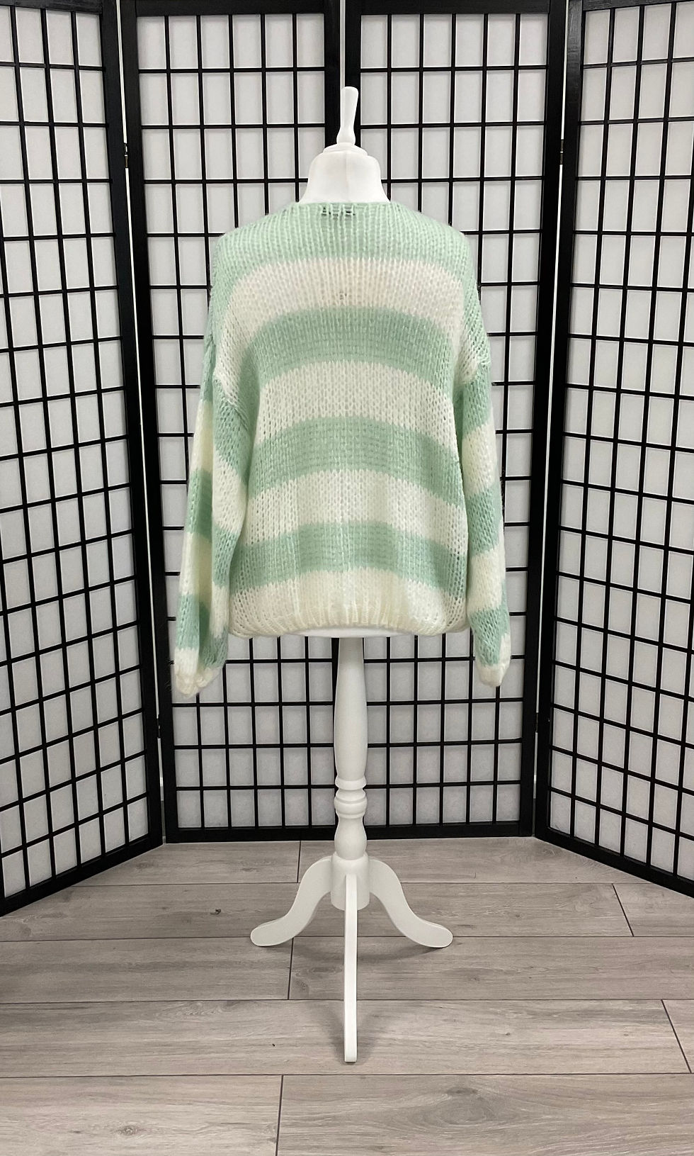 Thumbnail: Mohair Mix Stripe Cardigan