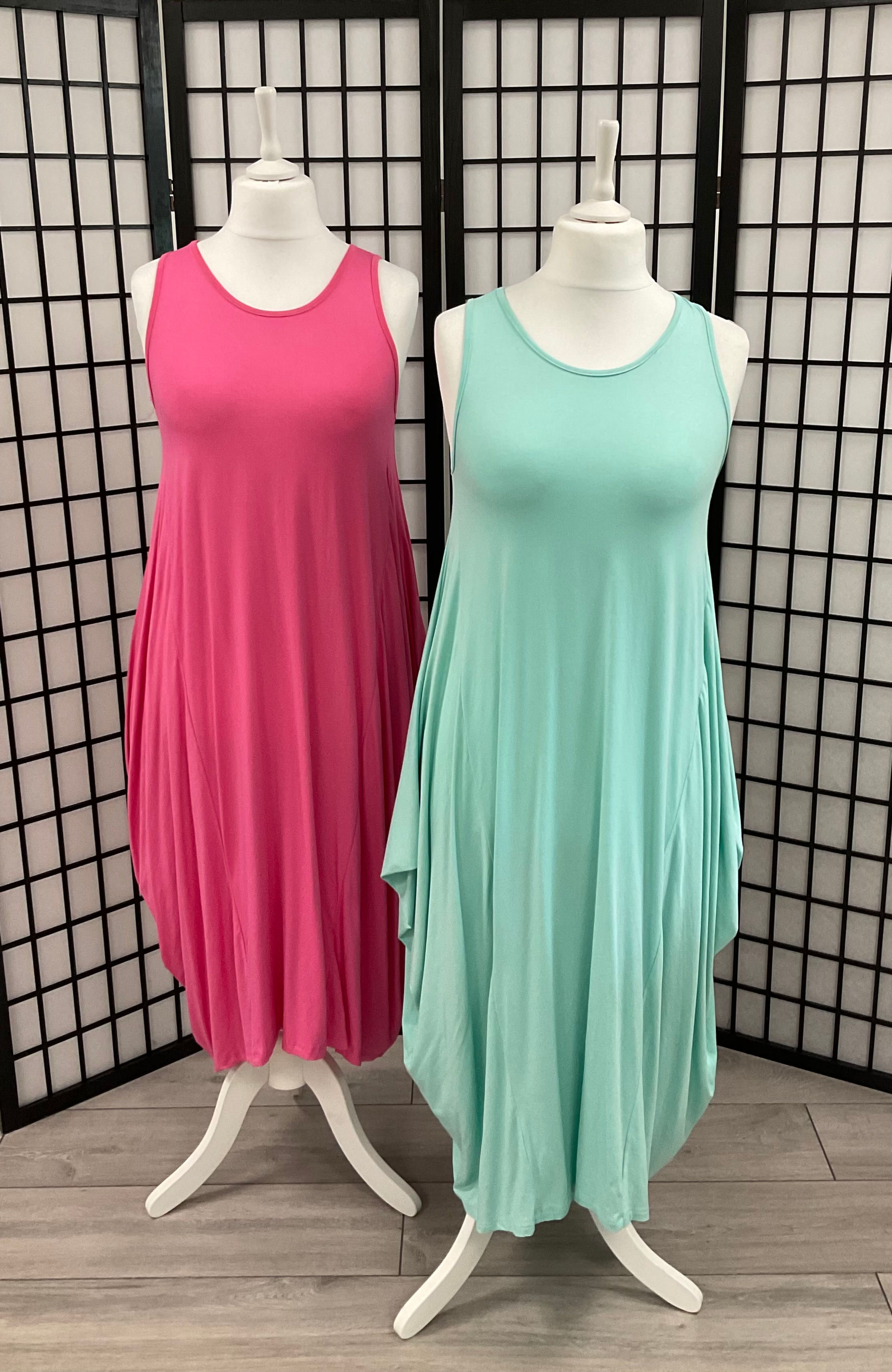 Sleeveless Parachute Dress