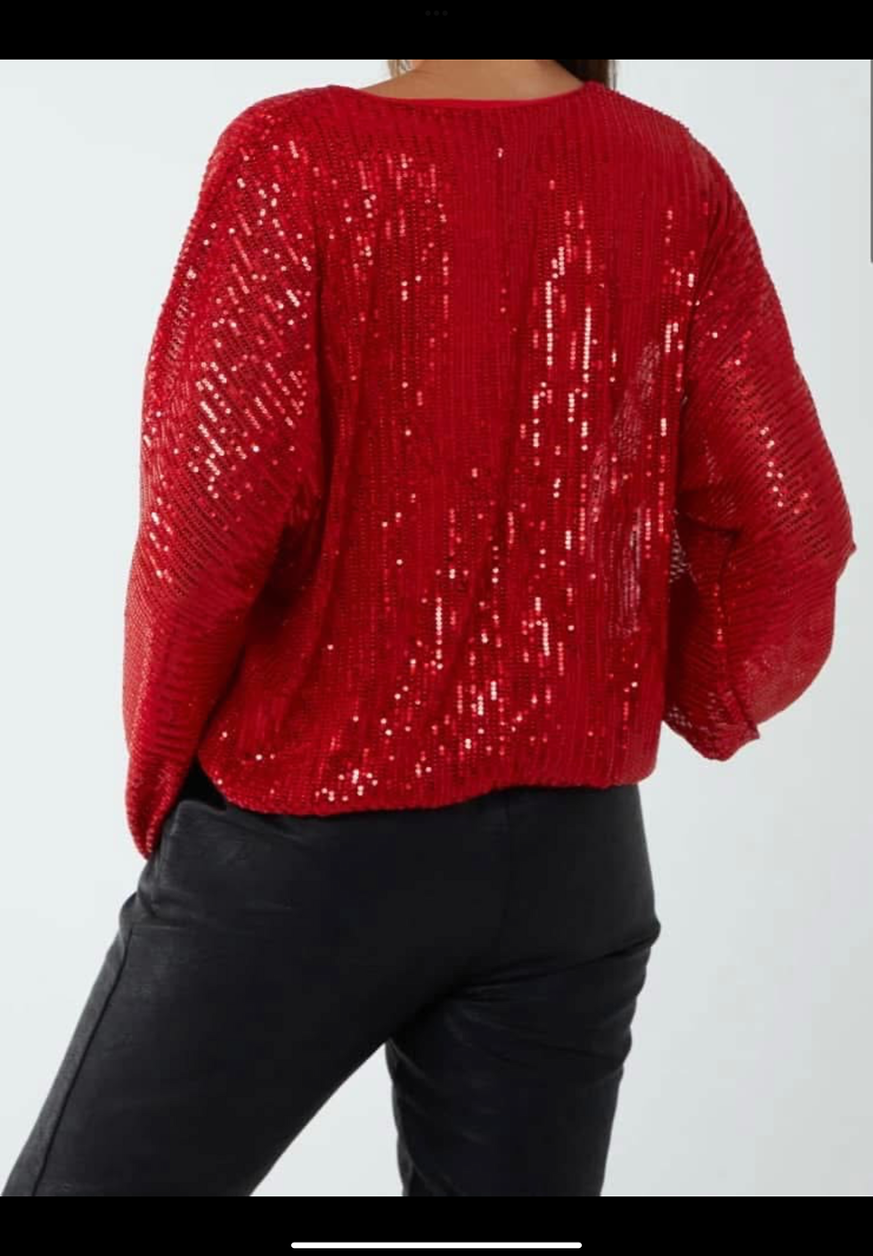 Thumbnail: Sequin Batwing Blouse