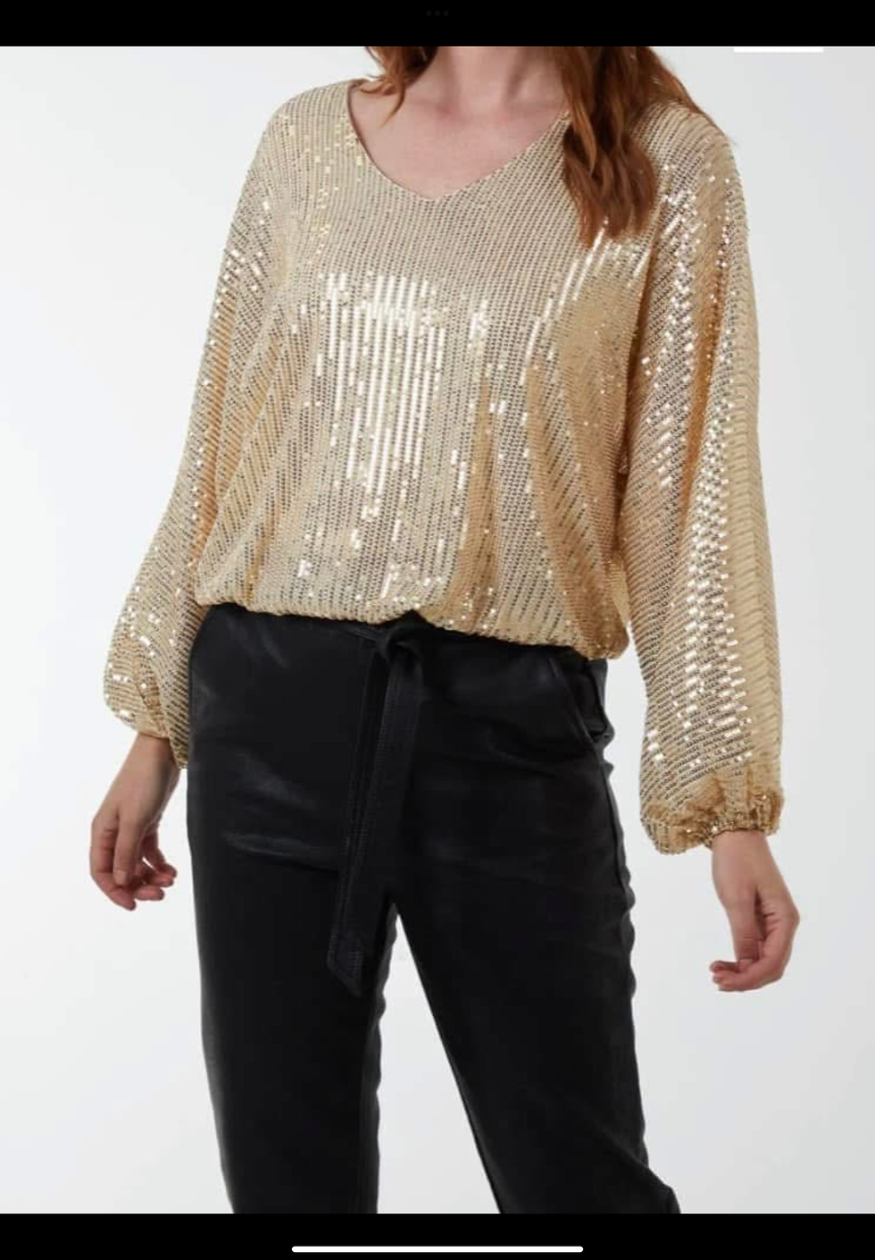 Thumbnail: Sequin Batwing Blouse