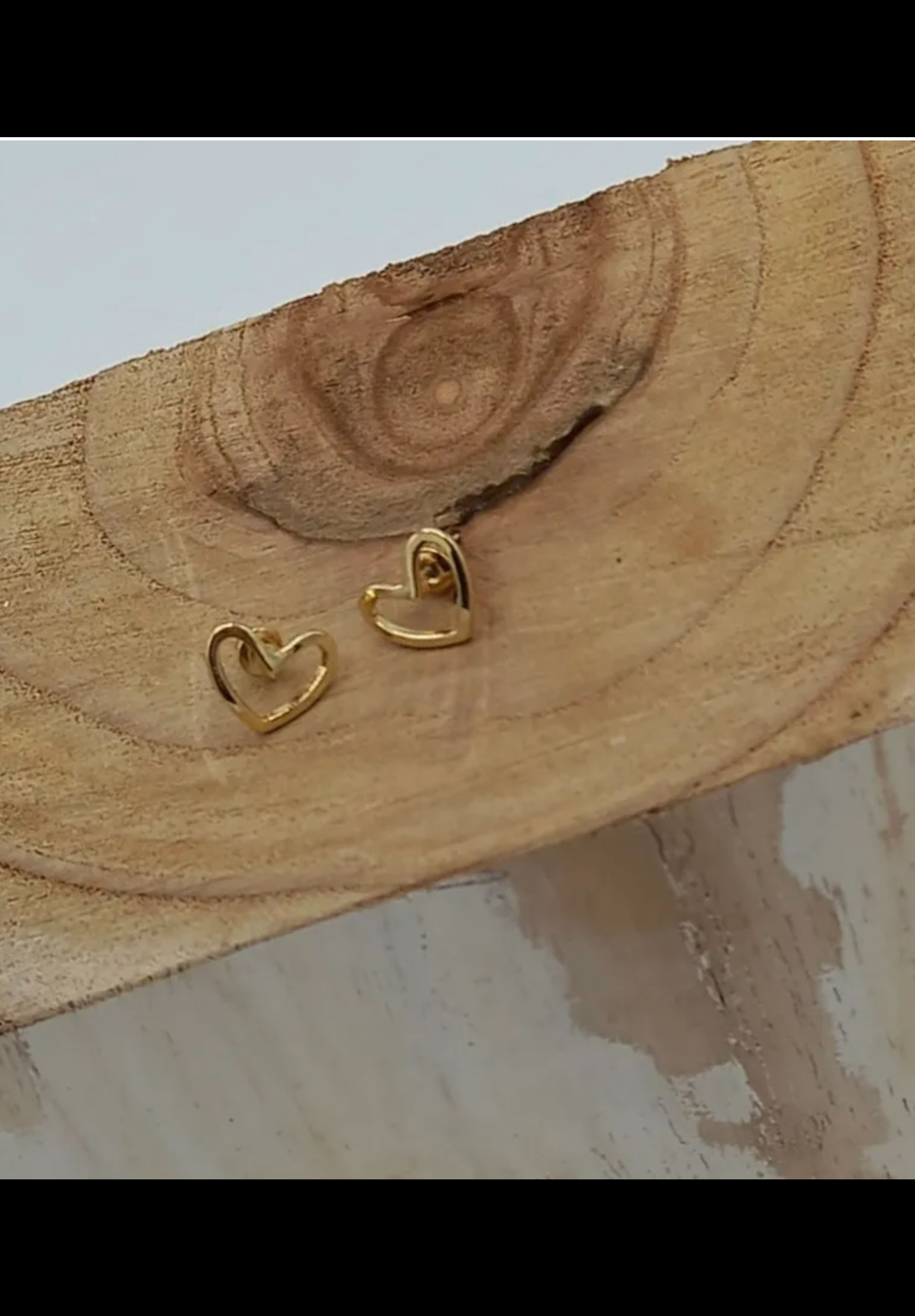 Hollow Heart Stud Earrings