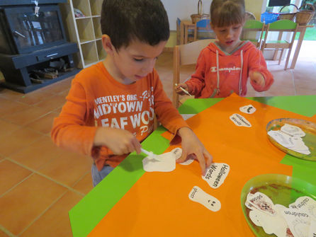 Chickens at Halloween