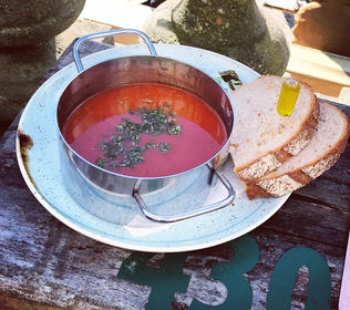 Tomato soup with basil