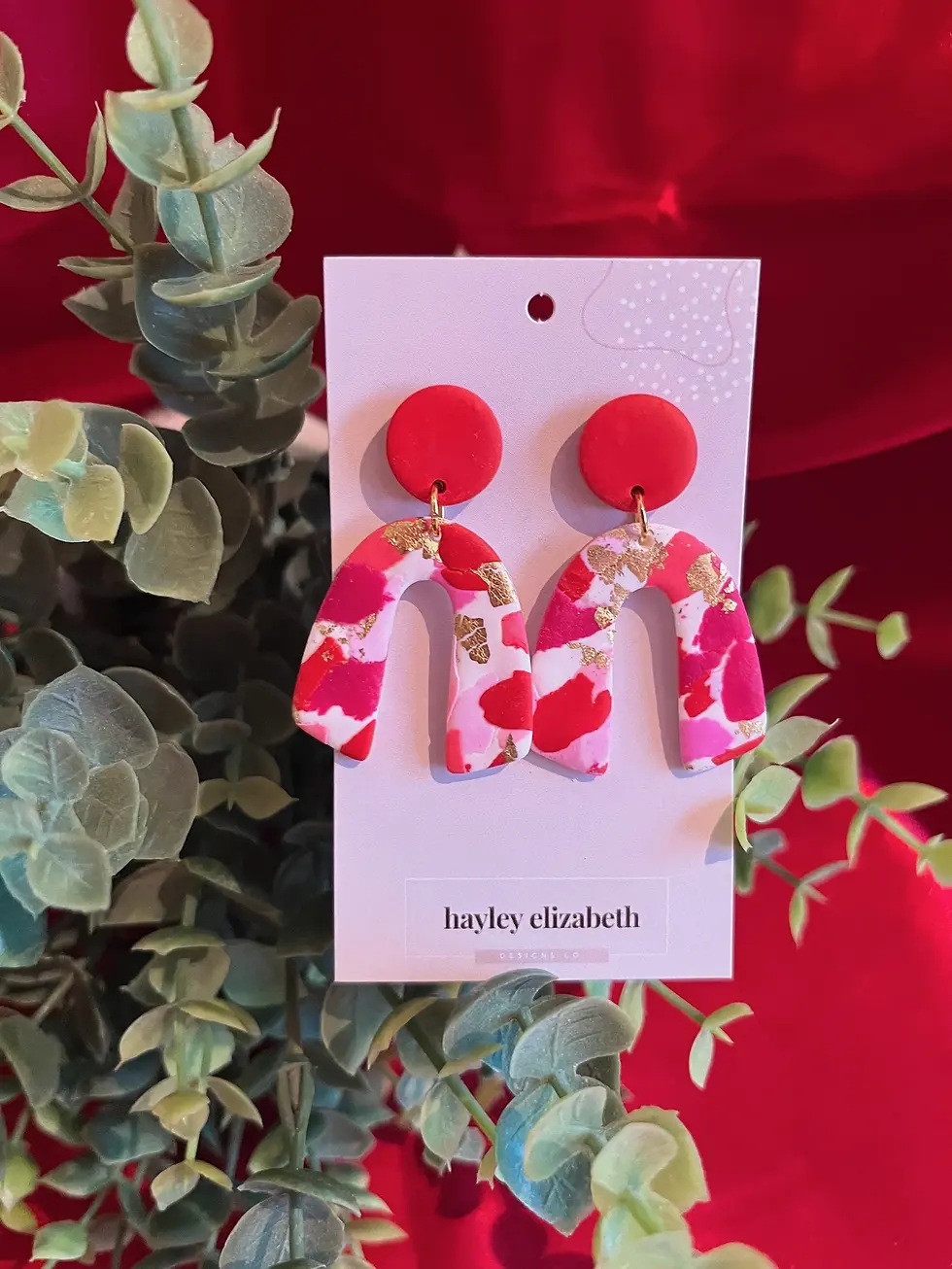 Thumbnail: Red Pink Gold Abstract
