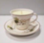 Teacup Candle Candle in a Teacup Vintage Soy Candle Lemon Zest & Ginger