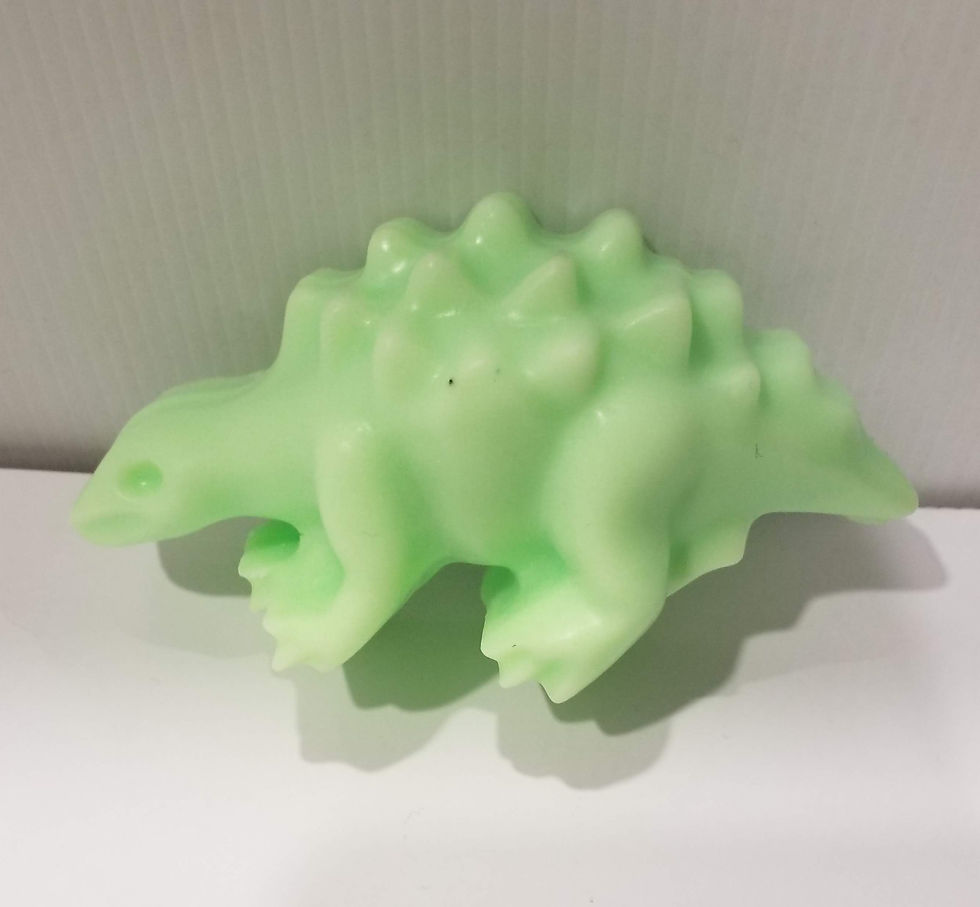 Thumbnail: Handmade Soap - Dinosaur - Ankylosaurus - Green - No Palm Oil
