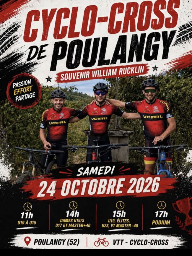 Cyclo-cross de Poulangy : Souvenir William Rucklin