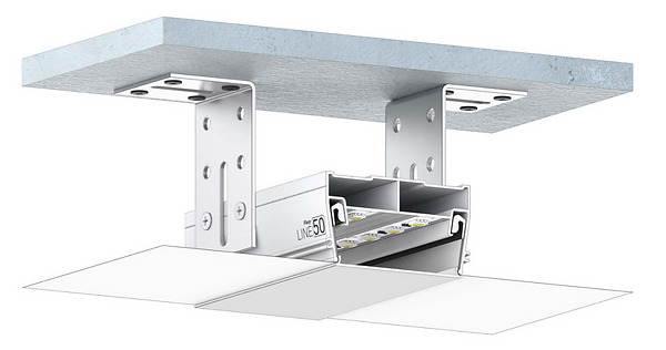 Ukryte linie świetlne w suficie napinanym – Wołomin