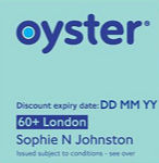 60+ Oyster Card