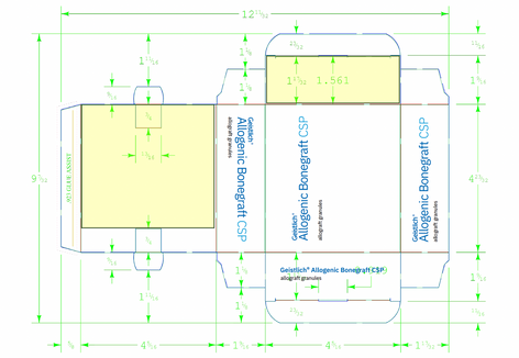 Allogenic Bonegraft Packaging Layout