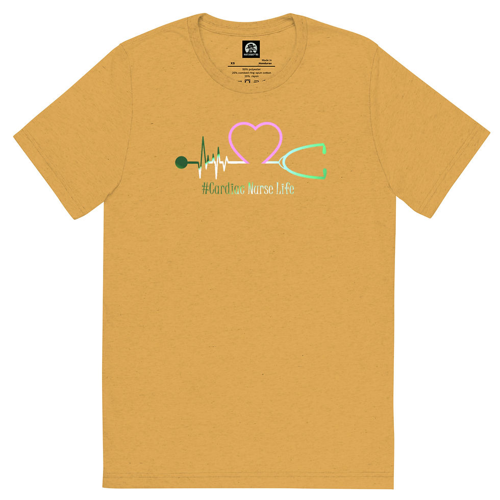 Thumbnail: Tie Dye Cardiac Heart Stethoscope Short sleeve t-shirt