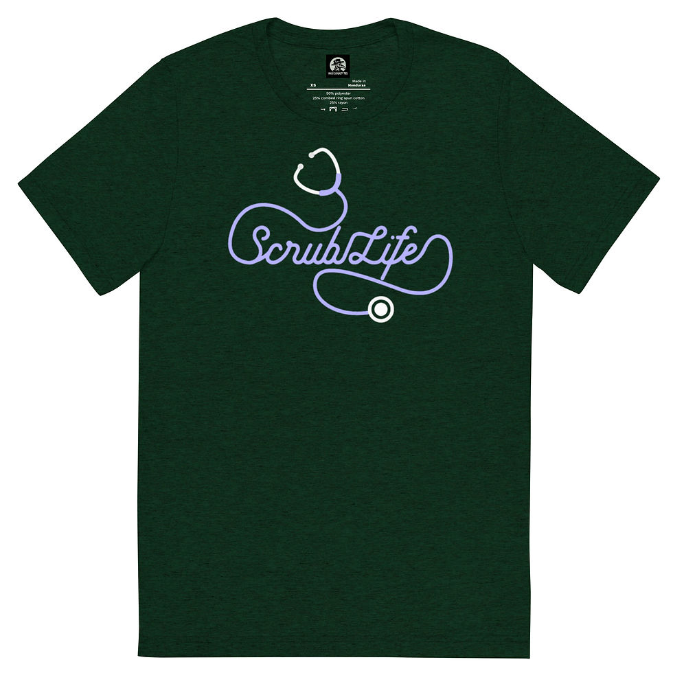 Thumbnail: Scrub Life Stethoscope Short sleeve t-shirt