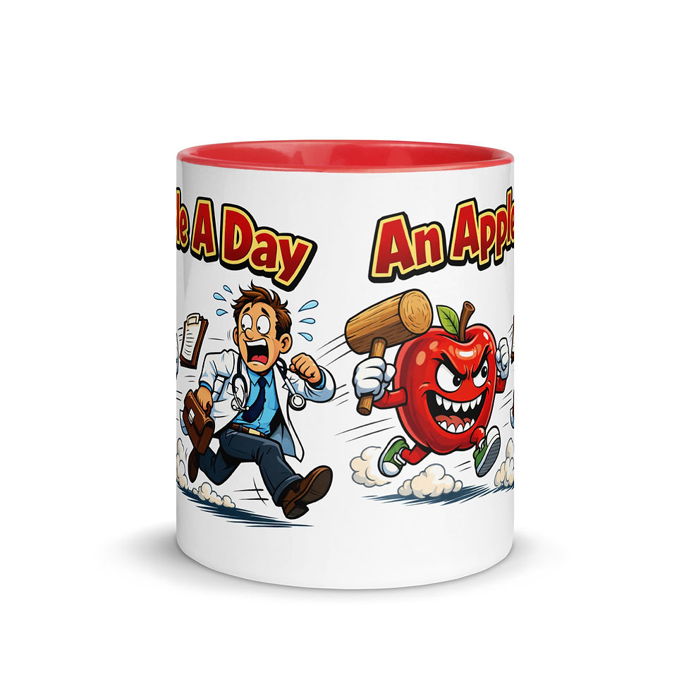 Thumbnail: An Apple A Day Mug with Color Inside