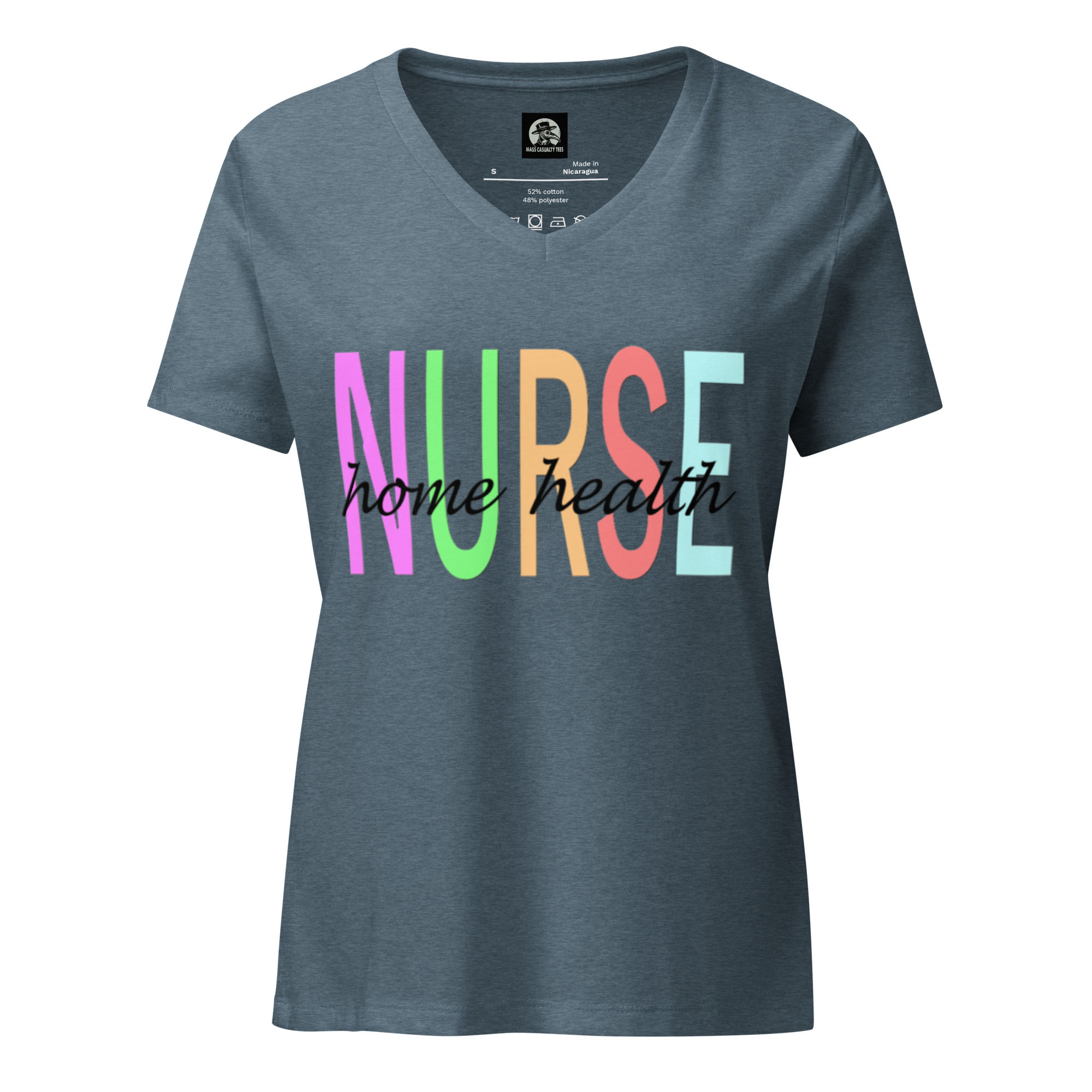 Home Health Nurse Women’s relaxed v-neck t-shirt