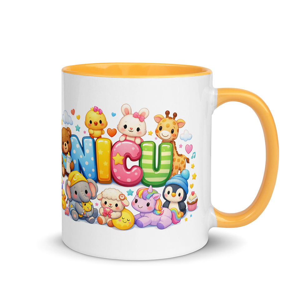 Thumbnail: NICU with adorable stuffed animals Mug with Color Inside