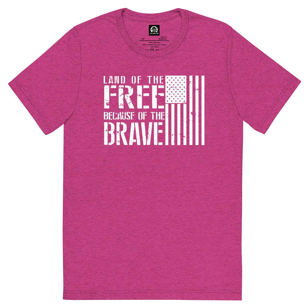 Thumbnail: Land Of The Free Because Of The Brave Short sleeve t-shirt