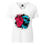 Thumbnail: Heart and Skull Colorful Women’s relaxed v-neck t-shirt