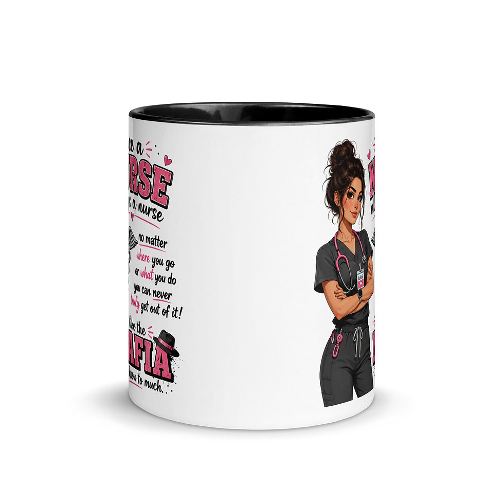 Thumbnail: Once a Nurse Always a Nurse Mug with Color Inside